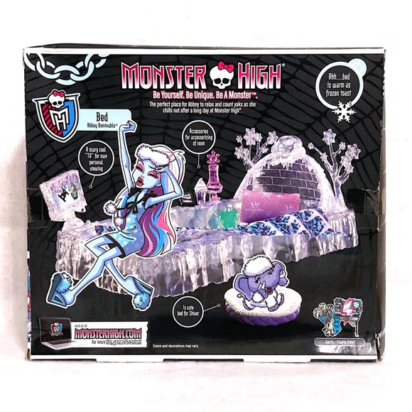 Monster High Abbey Bominable Bed Playset 2012 Mattel New - Picture 2 of 5